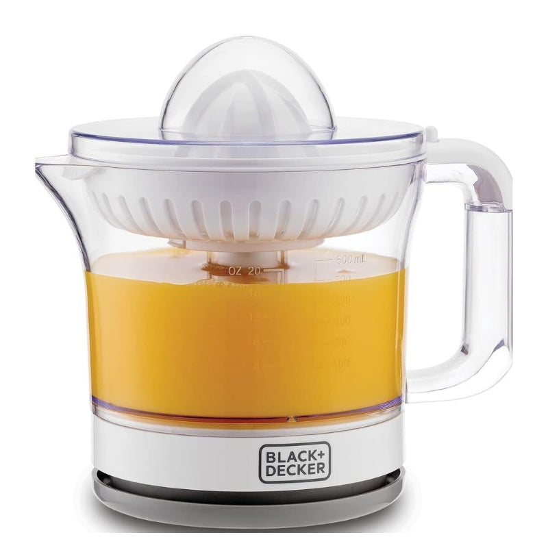 Black&Decker CJ675-B5 citrus juicer 90W white - عصارة حمضيات 600 مل 90 واط من بلاك اند ديكر