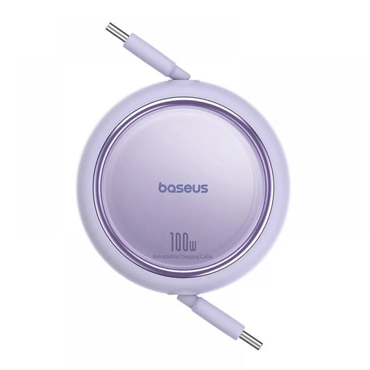 Baseus 60W Type-c Free2pull Retractable Fast Charging Cable - كيبل باسيوس بقوة ٦٠ واط قابل للسحب تايب سي الي تايب سي