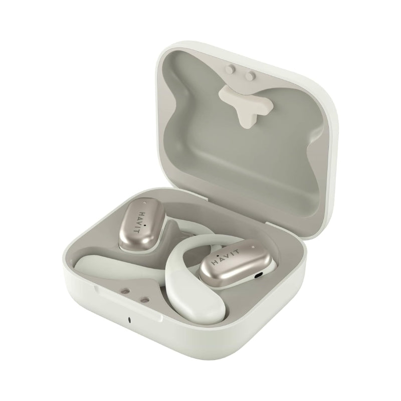 Havit OWS928 Open-Ear Wireless Headset Beige - سماعات بلتوث من هافيت بيجي