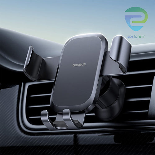 Baseus Metal Age Go Gravity Car Mount Air Outlet - ستاند هاتف سيارة من باسيوس