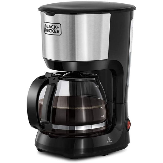 Black&Decker DCM750S-B5 10 cup Coffee maker 750W black/silver - ماكنة تحضير القهوة بسعة 1.25 لتر 750 واط من بلاك اند ديكر