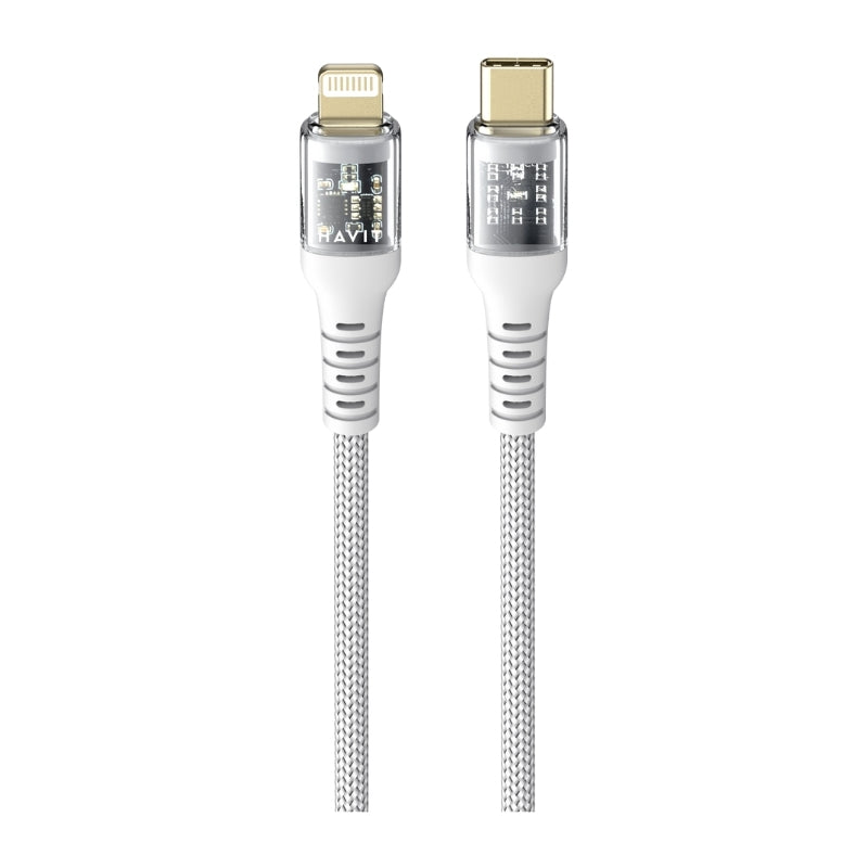 Havit CB6241 cable 1m Type-C TO LIGHTNING PD20W white - كيبل تايب سي ايفون 20 واط من هافيت ابيض