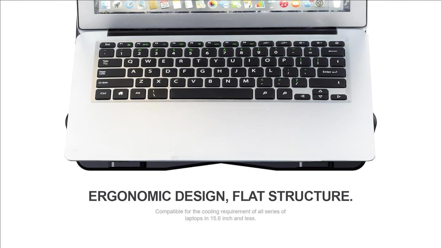 Havit F2075 Laptop Cooling Pad 2 Fans Black - مروحة تبريد للابتوب من هافيت اسود