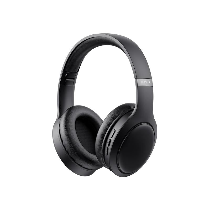 Havit H633BT Wireless Foldable Headphone Black - سماعات بلوتوث هيدسيت من هافيت اسود
