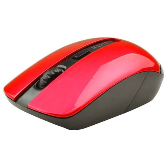 Havit HV-MS989GT 4 Keys Wireless Mouse Black + Red - ماوس لاسلكي من هافيت