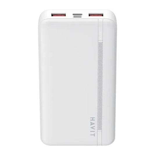 Havit PB92 Powerbank 20,000mAh 20W White - باوربنك  20000 ملي امبير 20 واط من هافيت ابيض