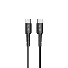 Havit CB6235 USB C to C 60W Fast Charging Cable 1m Black - كيبل تايب سي تايب سي من هافيت اسود