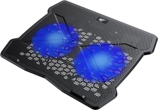 Havit F2075 Laptop Cooling Pad 2 Fans Black - مروحة تبريد للابتوب من هافيت اسود