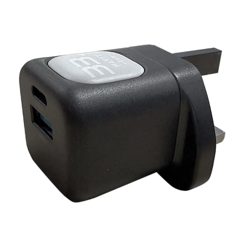 Havit UC230 UK Kit Charger 33W with cable C-C 60W black+gray - شاحن 33 واط مع كيبل تايب سي تايب سي 60 واط من هافيت