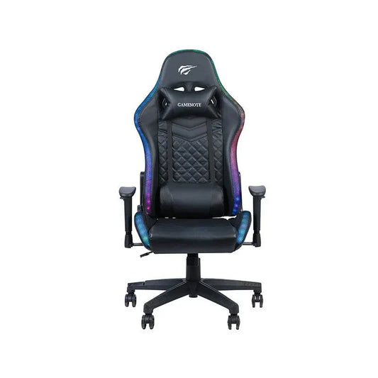 Havit GC927 Gaming Chair With LED Light Black - كرسي للالعاب مع اضائه من هافيت اسود