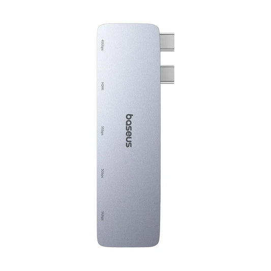 Baseus UltraJoy 5-Port HUB Space Grey - توصالة ٥ في ١ متعددة المنافذ من باسيوس