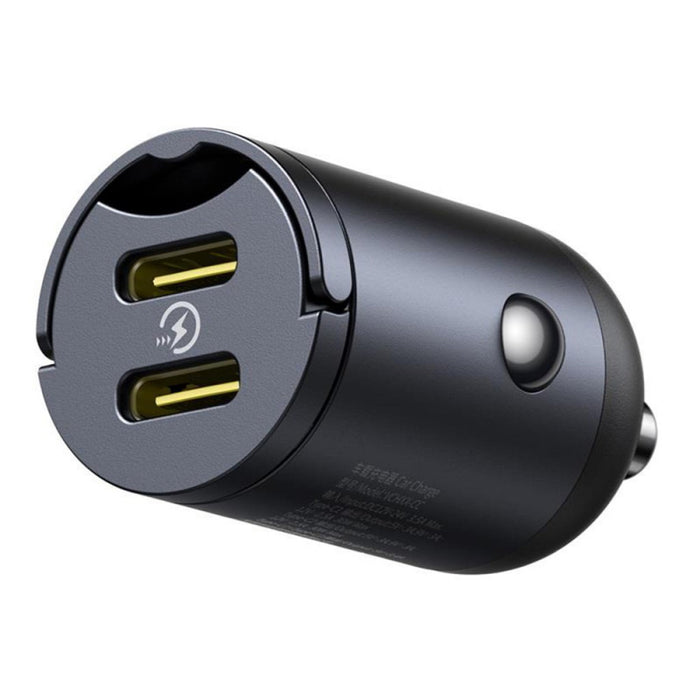 Baseus Tiny Star Mini Car Charger 2C 30W Black - شاحن سيارة صغير بقدرة ٣٠ واط من باسيوس