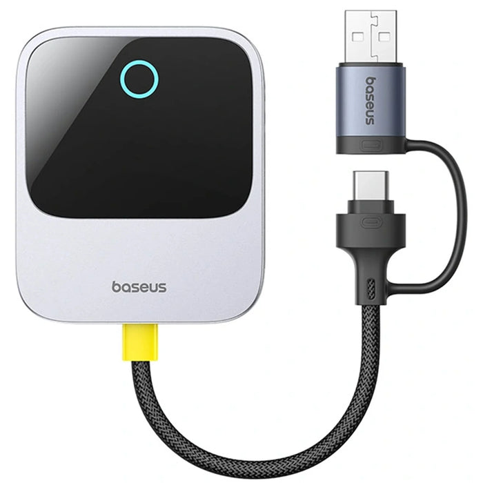 Baseus SafeJourney Wireless CarPlay Adapter Grey - ادابتر كار بلي من باسيوس