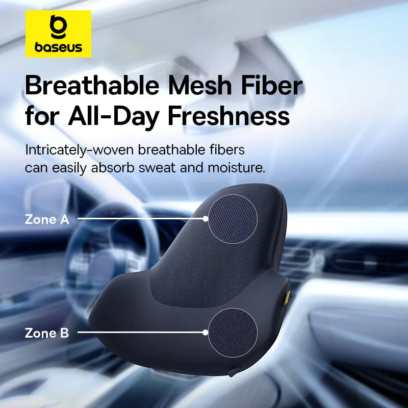 Baseus PrimeTrip VH1 Lumbar Pillow Black -  وسادة تدعم اسفل الظهر من باسيوس