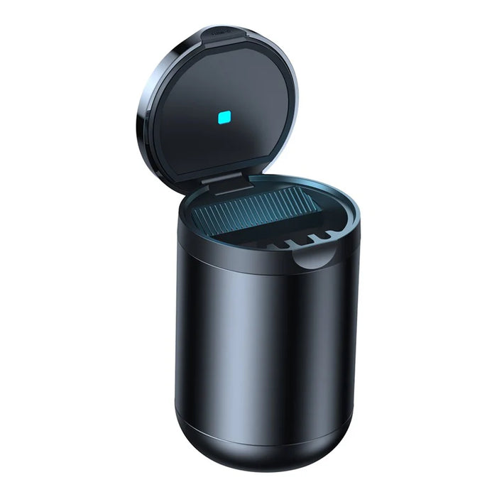 Baseus Premium 2 Car Ashtray Black - منفضة سجائر عالية الجودة مع ضوء من باسيوس