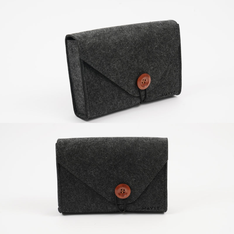 Havit STK011 UK Charger Kit BLACK - طقم شاحن مع مروحة محمولة وشاشة رقمية من هافيت اسود