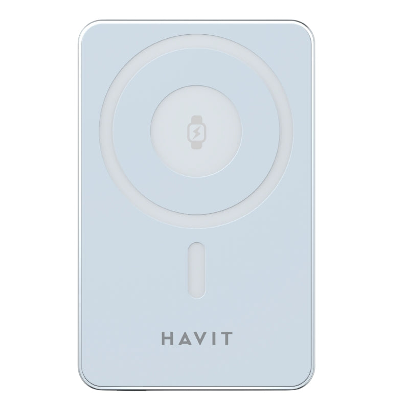 Havit PB5219 Power bank 10000mAh 20W blue - باوربنك 10000 ملي امبير 20 واط من هافيت ازرق