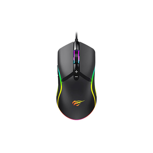 Havit MS1029 RGB Backlit Programmable Gaming Mouse Black - ماوس سلكي للالعاب من هافيت اسود