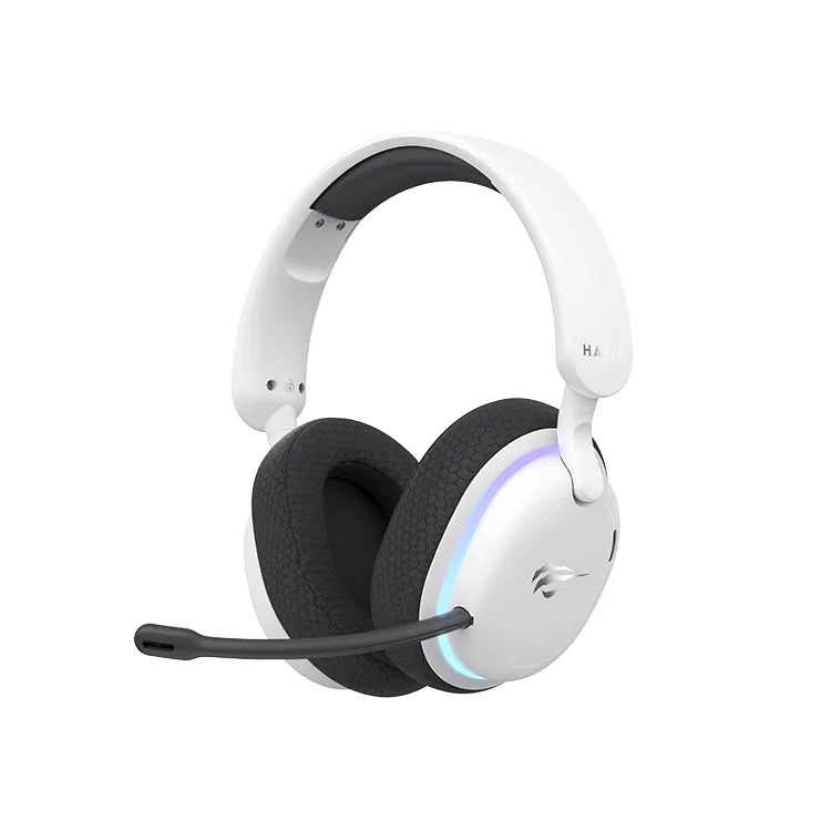 Havit Fuxi-H7 Gaming headphone White+Black - سماعات بلوتوث هيدسيت من هافيت