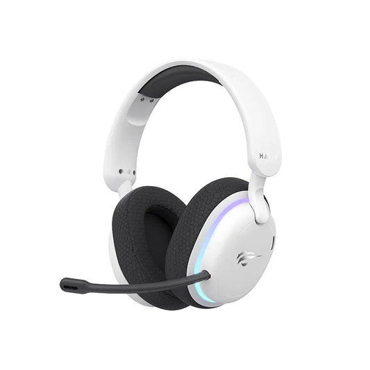 Havit Fuxi-H7 Gaming headphone White+Black - سماعات بلوتوث هيدسيت من هافيت