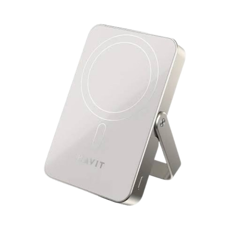 Havit PB5222 Power Bank Titanium - باوربنك 10000 ملي امبير مع شاحن مغناطيسي من هافيت تيتانيوم