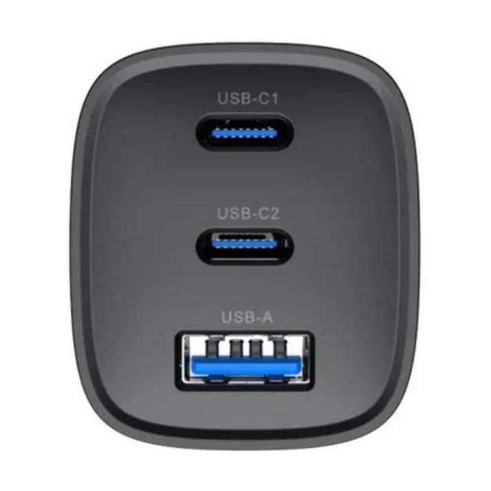 Havit UC20 UK 3-Port Travel Charger 67W Black - شاحن 67 واط من هافيت اسود