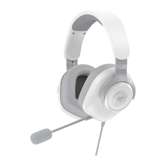 Havit H2230d 3.5mm Esports Gaming Headphone White/Gray  - سماعات هيدسيت سلكية للالعاب من هافيت