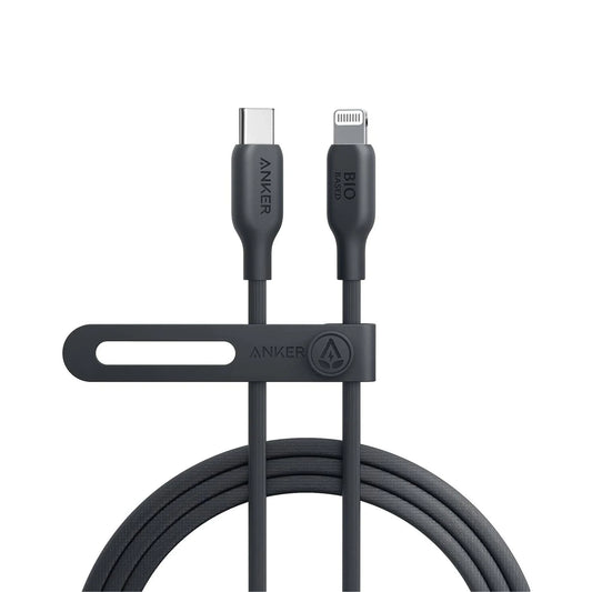 Anker 542 USB-C to Lightning Cable (Bio-Based) 3ft - كيبل تايب سي لايتننغ 30 واط من انكر اسود