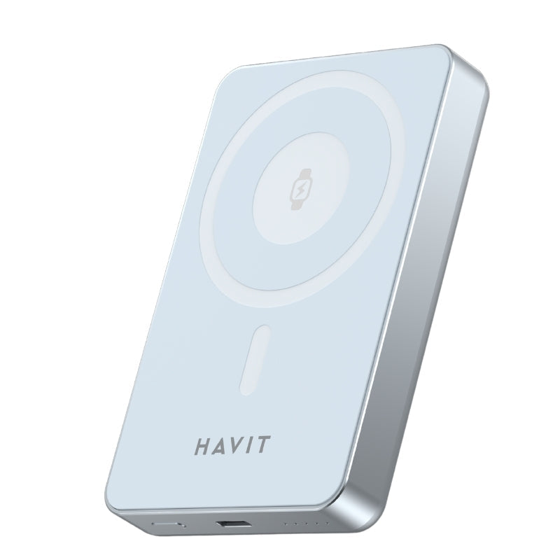 Havit PB5219 Power bank 10000mAh 20W blue - باوربنك 10000 ملي امبير 20 واط من هافيت ازرق