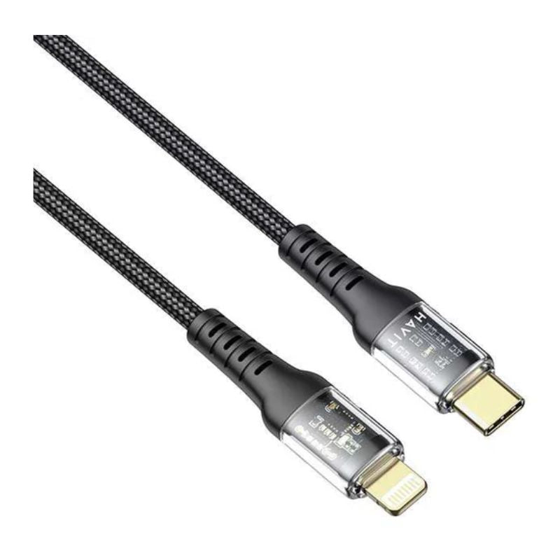Havit CB6241 cable 1m Type-C TO LIGHTNING PD20W black - كيبل تايب سي ايفون 20 واط من هافيت اسود
