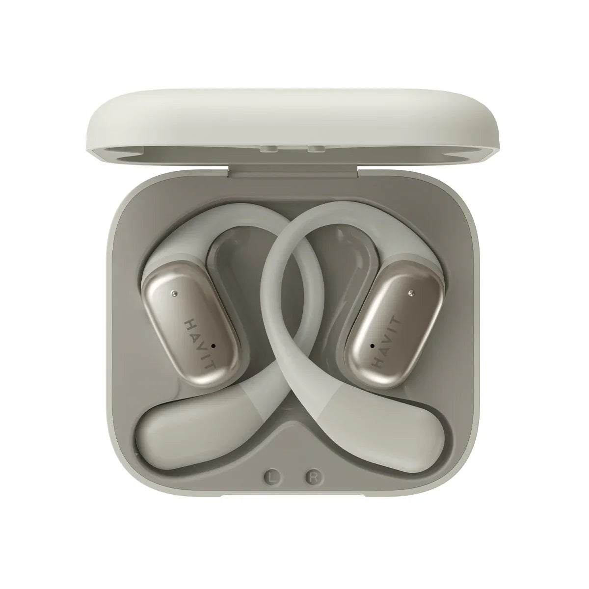 Havit OWS902 Open-ear Wireless Headphones Gray - سماعات بلوتوث من هافيت رمادي