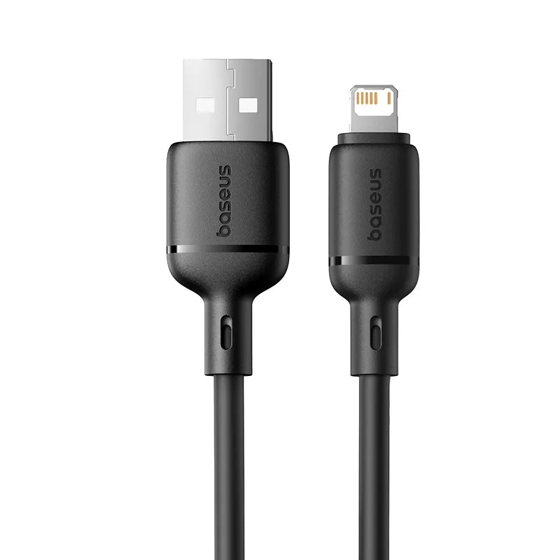 Baseus Cable For Iphone Silky Series Fast Charging Cable USB to Lightning  - كيبل باسيوس للايفون يو اس بي الى ايفون