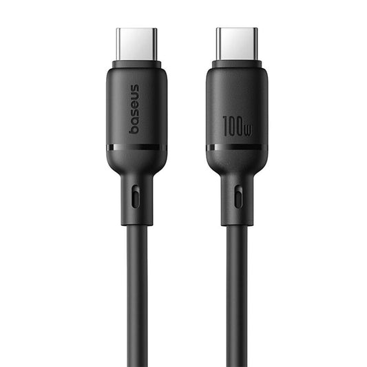 Baseus Silky Series Fast Charging Cable Type-C to Type-C 100W - كيبل باسيوس تايب سي الى تايب سي ١٠٠ واط