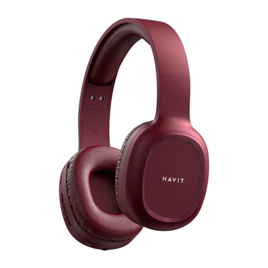 Havit H2590BT PRO Portable Design Hi-Fi Sound Bluetooth Headset Red - سماعات بلوتوث هيدسيت من هافيت