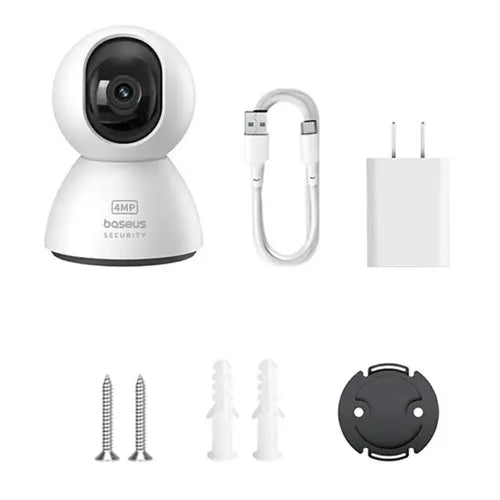 Baseus Security P1 Lite Indoor Camera 2K White -  من باسيوس  Security P1 Lite  2k كاميرا مراقبة داخلية بدقة
