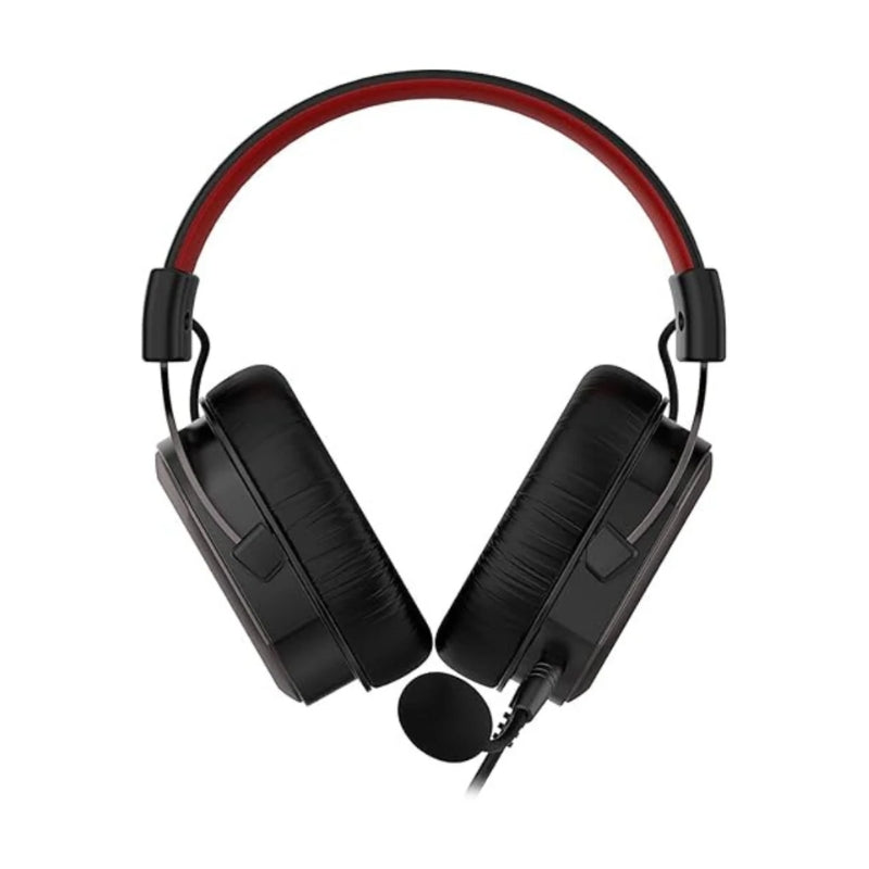 Havit H2008d Gaming Headphone Wired 3.5 mm Jack Black+Ochre+Red -سماعات هيدسيت سلكية للالعاب من هافيت