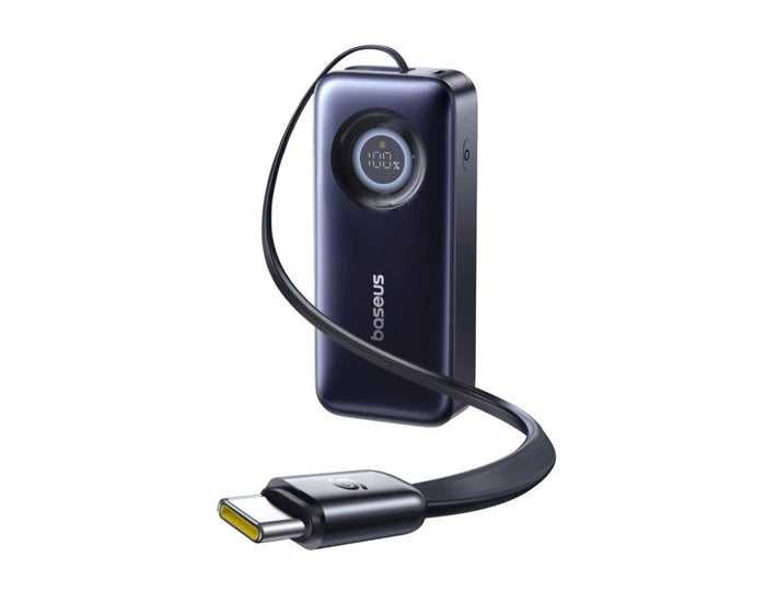 Baseus EnerCore CR11 Power Bank 20000mAh 67W Black- باور بنك باسيوس بسعة ٢٠الف ملي امبير وبقوة ٦٧ واط باللون الاسود