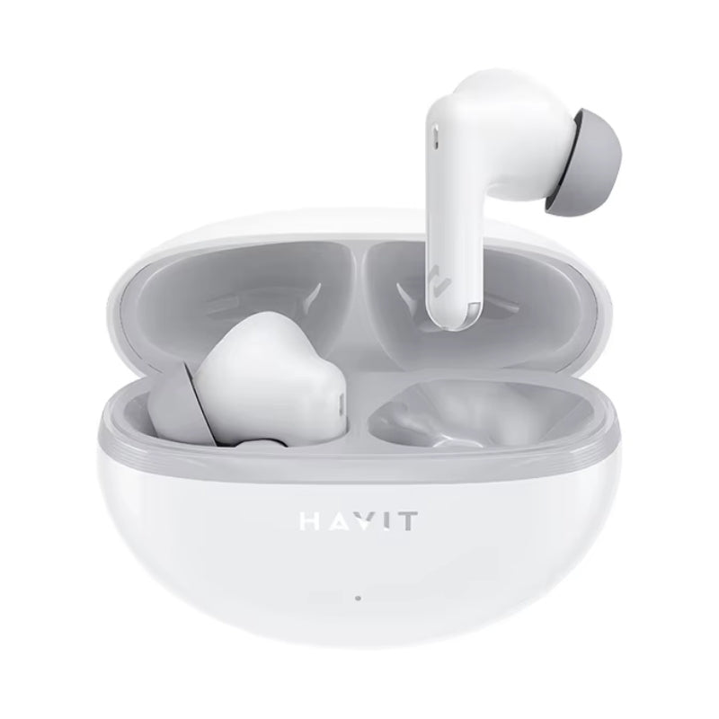 Havit TW986 True Wireless Earbuds - White  - سماعات من هافيت
