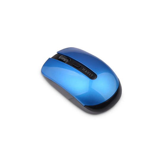 Havit HV-MS989GT 4 Keys Wireless Mouse Black + Bule - ماوس لاسلكي من هافيت