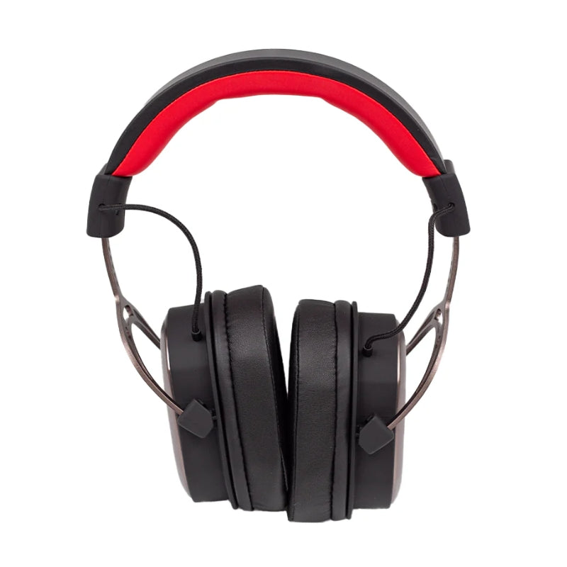 Havit H2008d Gaming Headphone Wired 3.5 mm Jack Black+Ochre+Red -سماعات هيدسيت سلكية للالعاب من هافيت
