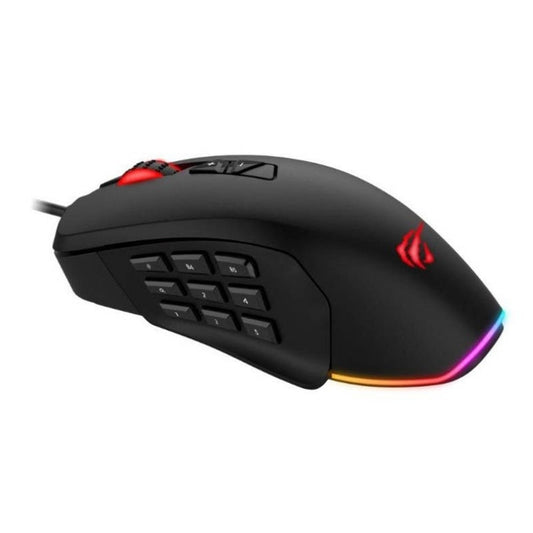 Havit MS900 RGB Backlit Programmable Gaming Mouse Black - ماوس لاسلكي من هافيت اسود