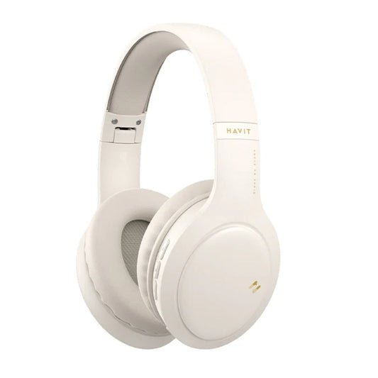 Havit H633BT Wireless Foldable Headphone BEIGE - سماعات بلوتوث هيدسيت من هافيت بيجي