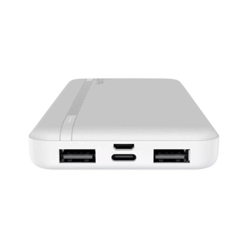 Havit PB89 Power Bank 10000mAh with LED Indicator White - باوربنك 10000 ملي امبير 18.5 واط من هافيت ابيض